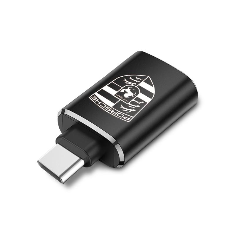1 шт. Автомобильный зарядный адаптер Конвертер Type-C в USB Автомобильные аксессуары для Porsche Boxster Cayenne Panamera Macan Cayman 911 918 996 917 991