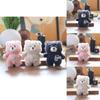 Adorable Bear Plush Doll With Pp Cotton Filling For Bag Charm And Collectors