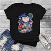 Coraline Amazing Tees Классические женские футболки Винтажная футболка с коротким рукавом и круглым вырезом Летняя одежда Женская одежда