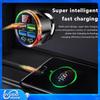 250W USB C Car Charger Adapter Super Fast Charging in Car with Voltage Display for iPhone Samsung Oneplus Huawei Vivo