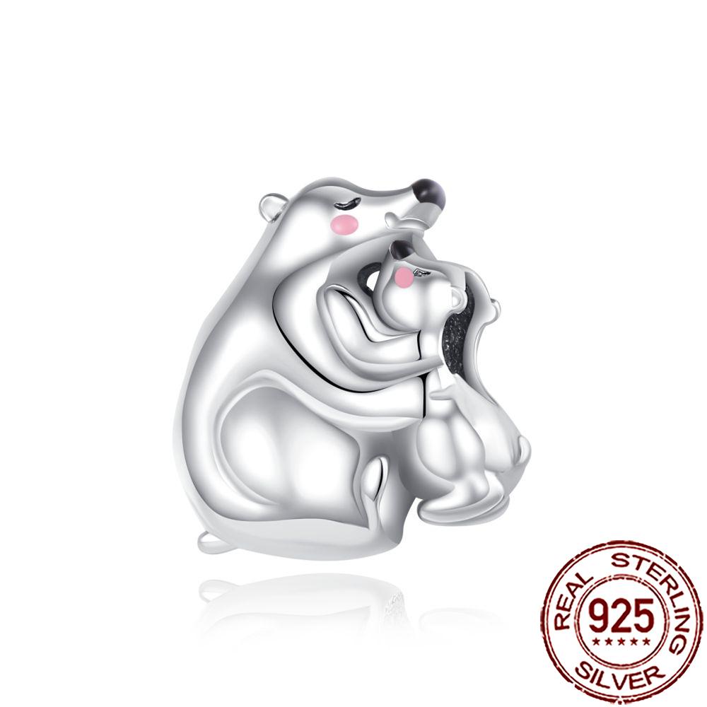 New Charms 925 Silver Cat Dog Flamingo Chameleon Axolotl Animal Beads Fit Bracelet Necklace Women DIY Jewelry