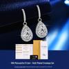 S925 Sterling Silver Moissanite Teardrop Earrings for Women - High Carbon Diamond Fashion
