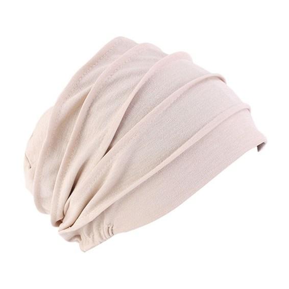 Fashion Clothes Women Elastic Turban Beanie Soft Cotton Muslim Head Wrap Chemo Hat
