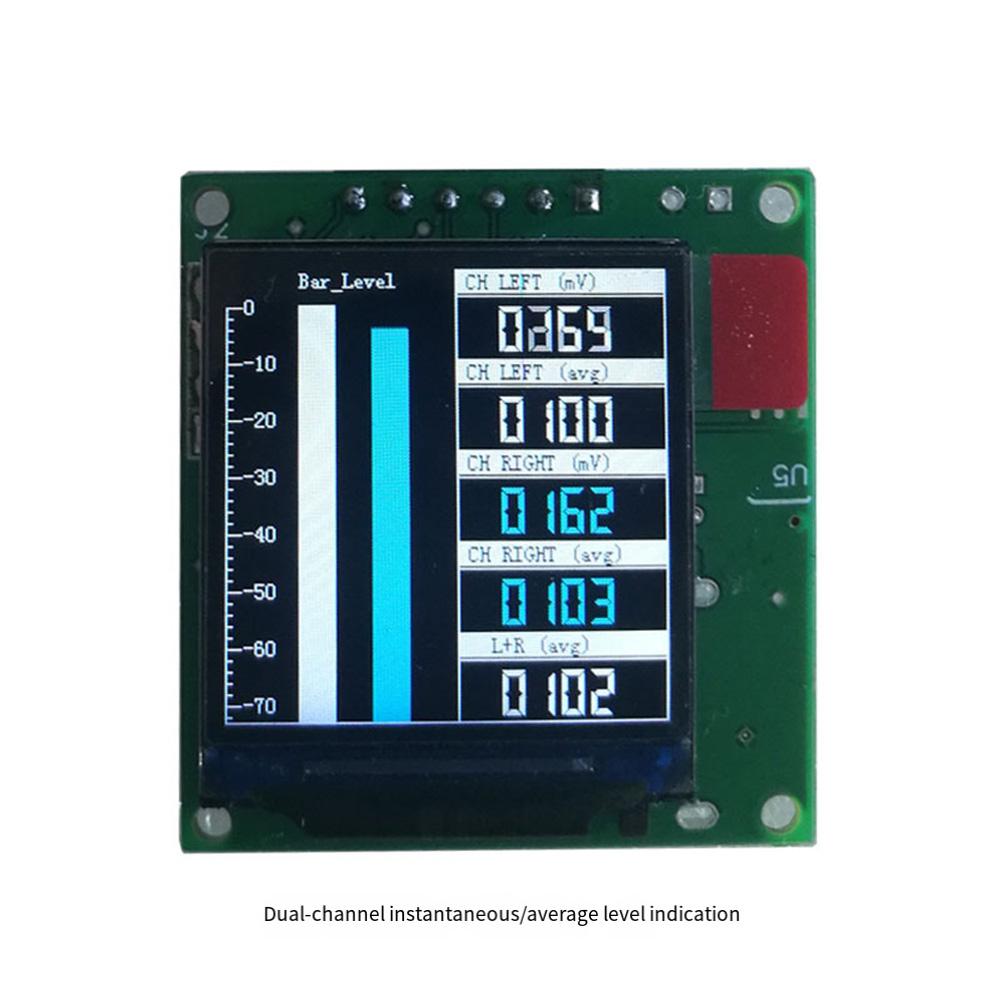 Compact 1.3 LCD Music For Spectrum Analyzer With Dynamic Color Display And Clock Music For Spectrum Display Module
