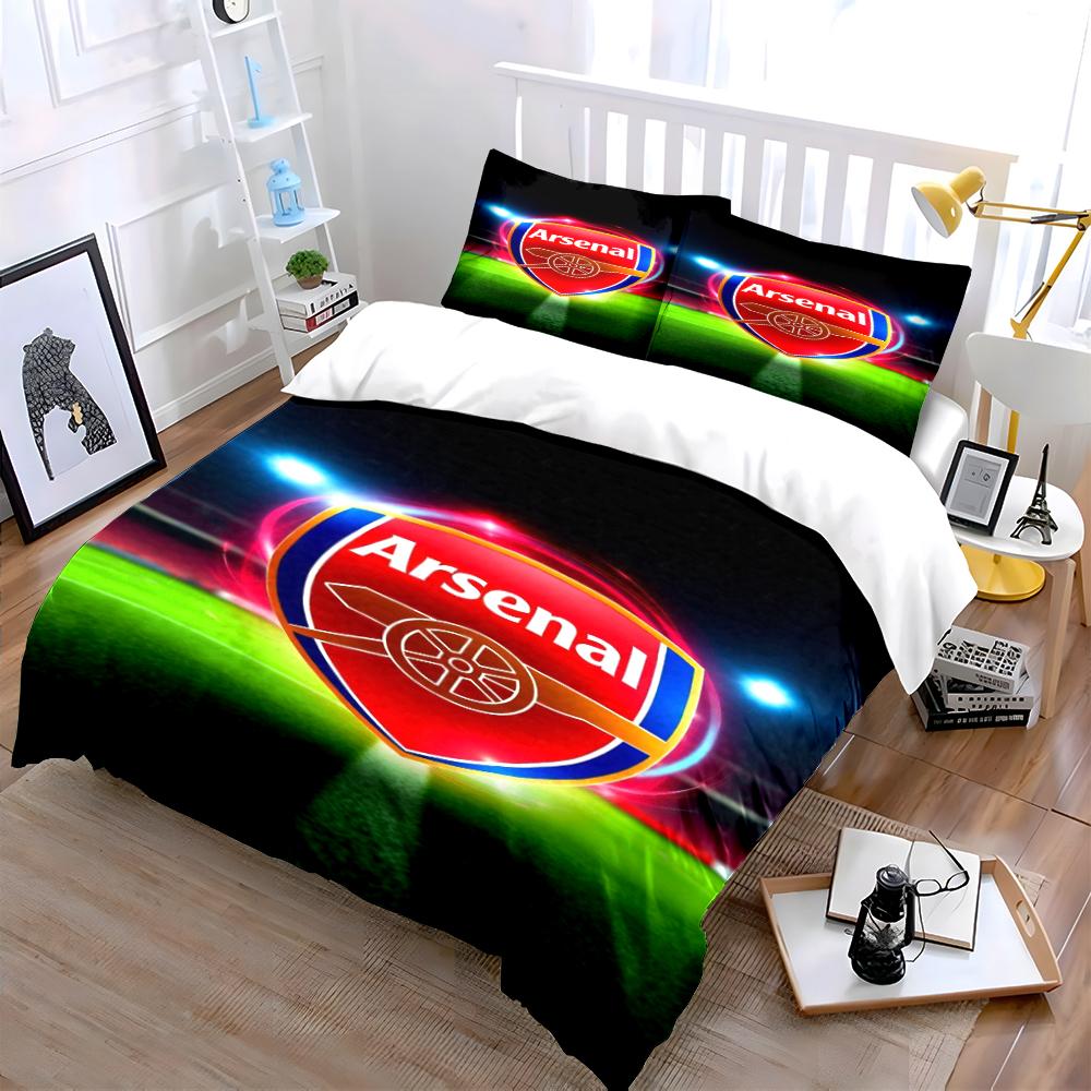 Arsenal Logo Bedding Set Bedding Duvet Cover Set Duvet Cover Pillowcases Home Decor (1 * Duvet Cover 2 * Pillowcases, without duvet insert)