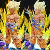 28 см Фигурка Dragon Ball Z Гоку Аниме Фигурки Первый Супер Сайян GK Покрытие кровью Гоку PVC Модель Игрушки Кукла Коллекционные Подарки