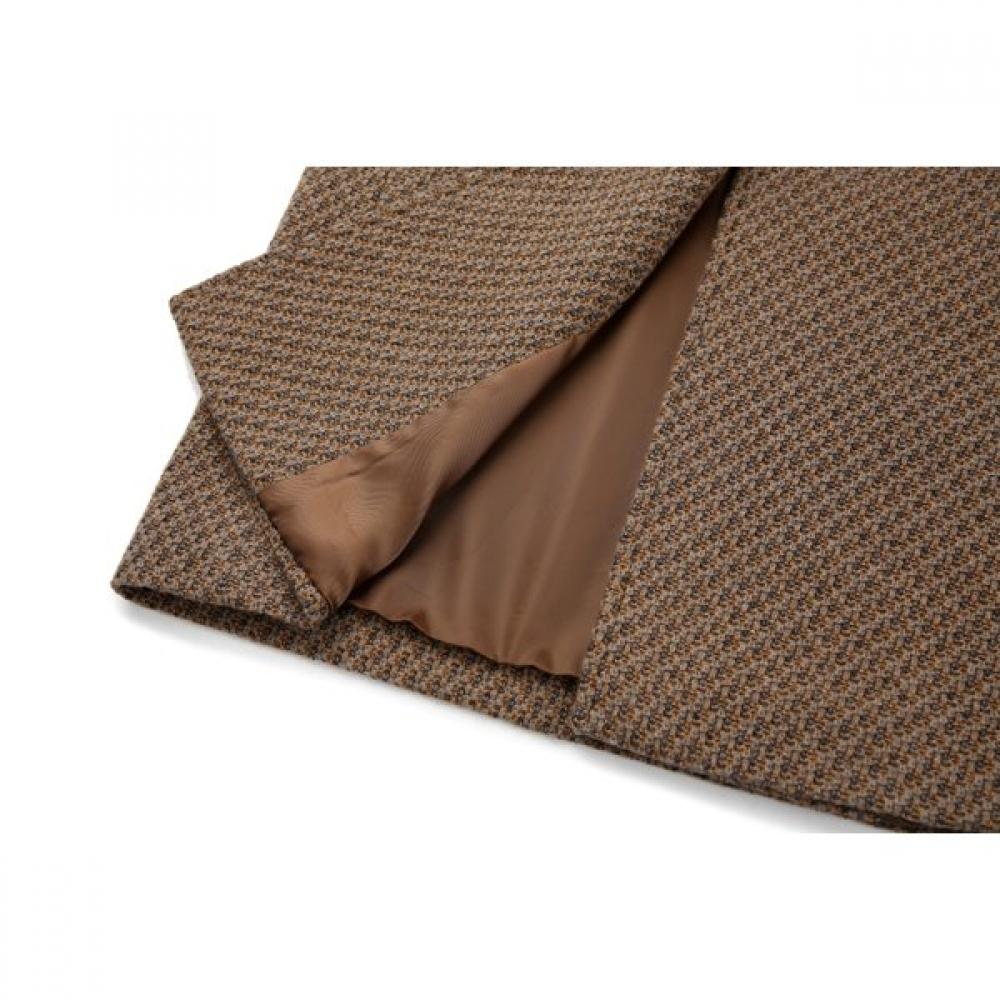 Furina Tailored Collar Cashmere Wool Fancy Coat