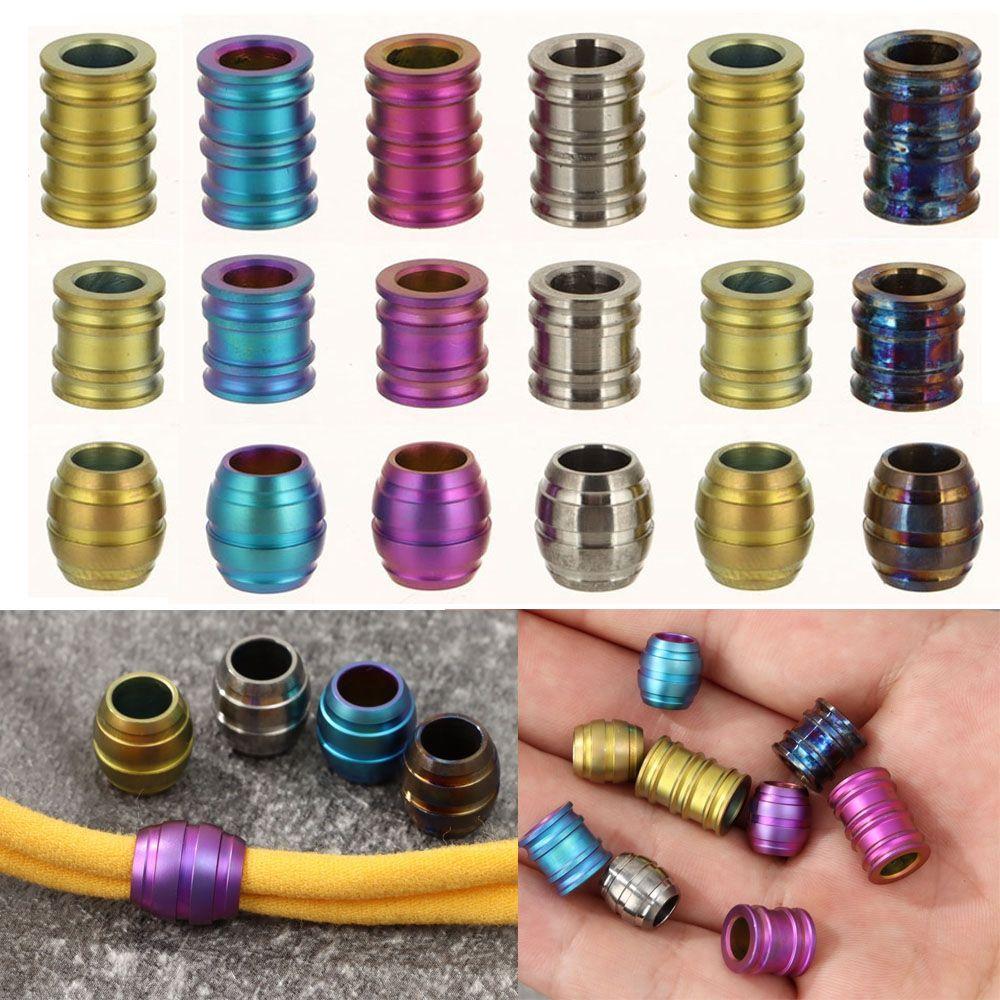 Accessories Titanium Alloy Paracord Rope Pendant TC4 Knife Beads Camping EDC Gadgets Ropes Lanyard