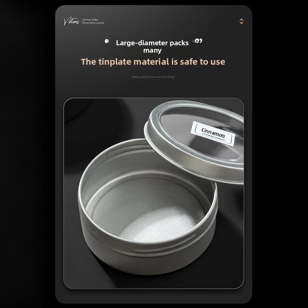 Железные магнитные баночки для специй с наклейками, коробка для порошка, новые запечатанные, коробка для хранения барбекю, для использования на кухне