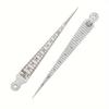 Stainless Steel Wedge Plug Gauge 1pc - Double Scale Metric and Imperial Aperture Gauge and Taper Gauge - 1-15mm for Weld Seam Gap Detection