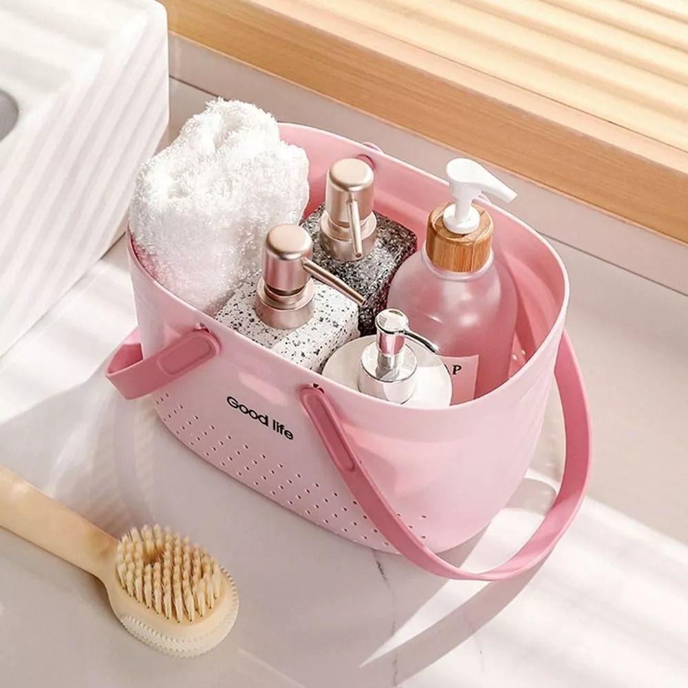 Силиконовая ручная корзина для мытья Большая вместимость Корзина для хранения мелочей Новая корзина для ванной