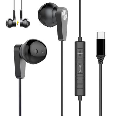 Последние Eikokiwa Проводные Hi-Fi Чистые Совместимы с iPhone 2025 Новые Наушники с Удобными Эргономичными USB Без Глубокого Пульта Компактные и Совместимы с