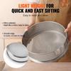 VEVOR Flour Sieve Fine Mesh, 150 Mesh Flour Sifter, 304 Stainless Steel Fine Mesh Sifter Food-grade, 12.6" Fine Mesh Strainers for Baking