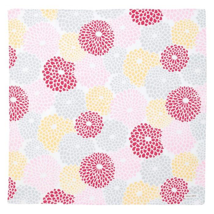 Marushin Lunch Cloth SOU SOU Approx. 50x50cm Kikuzukushi Made in Japan 6165008000