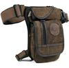 Vintage Men's Canvas / Waterproof Nylon Drop Leg Bag for Men Waist Fanny Pack Belt Hip Bum Military Travel Motorcycle Multi-Purpose Messenger Shoulder