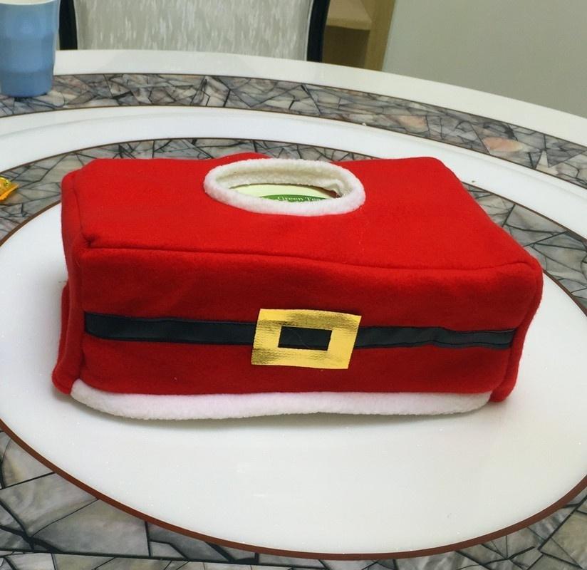 Christmas Towel Sets Belt Buckle Napkin Sets Home Decoration Creative Christmas Dinner Decor Party