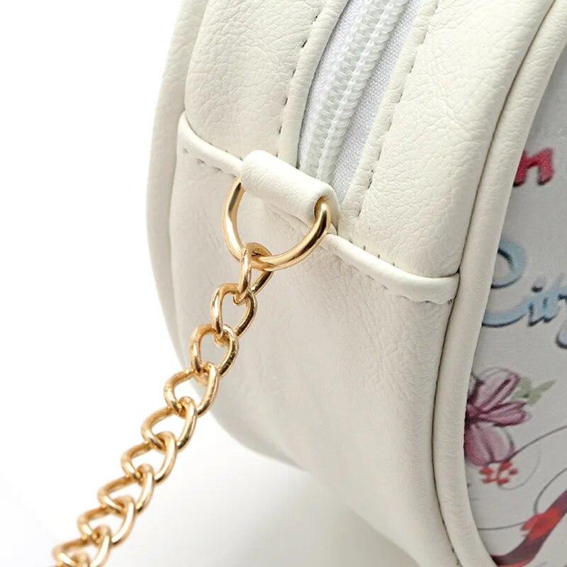 2024 Summer Women's Small Round Shoulder Bag Sweet Ladies Casual Circular Messenger Bags for Women Crossbody Bag