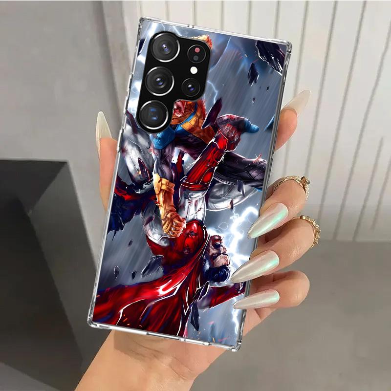 Крутой чехол-невидимка I-Invincible для Samsung Galaxy S26 S24 S23 Ultra S25 Edge S22 S21 Plus S20 FE + Мягкий чехол с принтом Funda Galaxy S