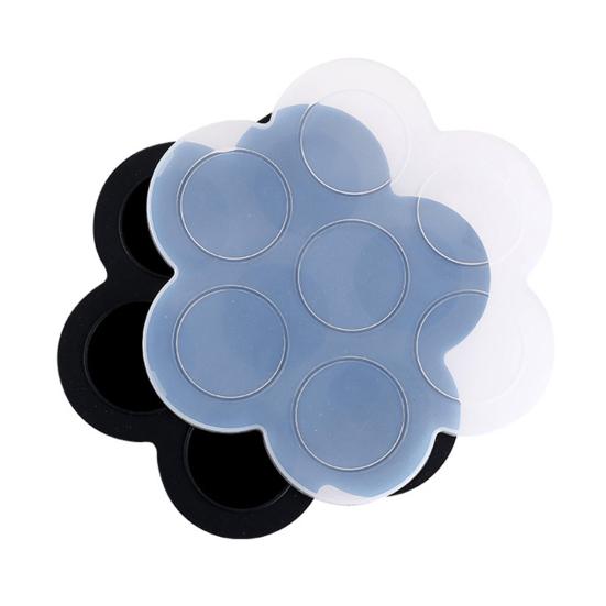 Силиконовая форма для льда с 7 отверстиями и герметичной крышкой, легкосъемный пищевой лоток для льда для домашнего мороженого, десертов и холодных напитков