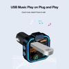 Wireless Bluetooth 5.0 Handsfree Car Fm Transmitter Dual USB Car Charger Auto Radio Fm Modulator Mp3 Player Black Adapter