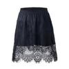 Summer Black Spliced Chiffon Midi Skirt For Casual Wear And Office