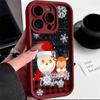 N108 Happy New Year Christmas Desig Soft Angel Eyes Phone Cases for Samsung S23 S24 Ultra S21FE A54 A34 A13 A14 A06 A24 Realme12 OPPO Shockproof Cover