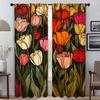 Розы и розовые тюльпаны Шторы для гостиной Шторы Тюль для спальни Шторы для домашнего интерьера Шторы из 2 частей Камера-перегородка
