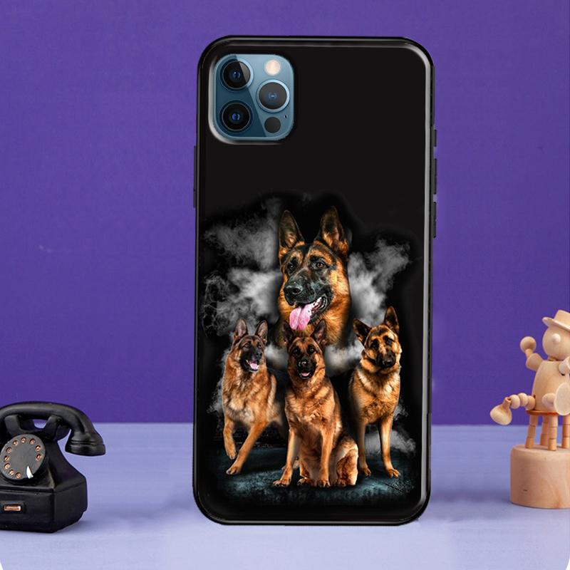 Чехол с немецкой овчаркой для iPhone XR X XS Max SE 2020 7 8 Plus, чехол для телефона iPhone 11 14 12 13 Pro Max Mini