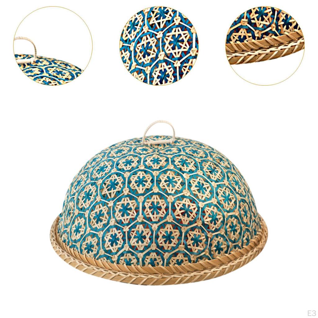 1 комплект, крышка для еды, бамбуковая корзина, портативный практичный кухонный гаджет, сервировочное блюдо для ресторана