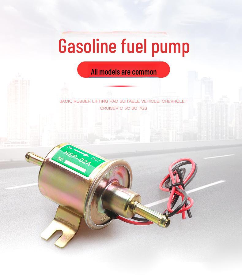 Универсальный электронный топливный насос 12 В/24 В HEP-02A для дизельного и бензинового топлива