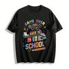 Game Over Back to School Принт Повседневная футболка с коротким рукавом Чисто хлопковая футболка