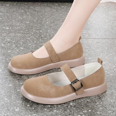 Женские сандалии летние Mary Jane Closed Toe Flats Casual Soft Walking Sandals для девочек Plus Size