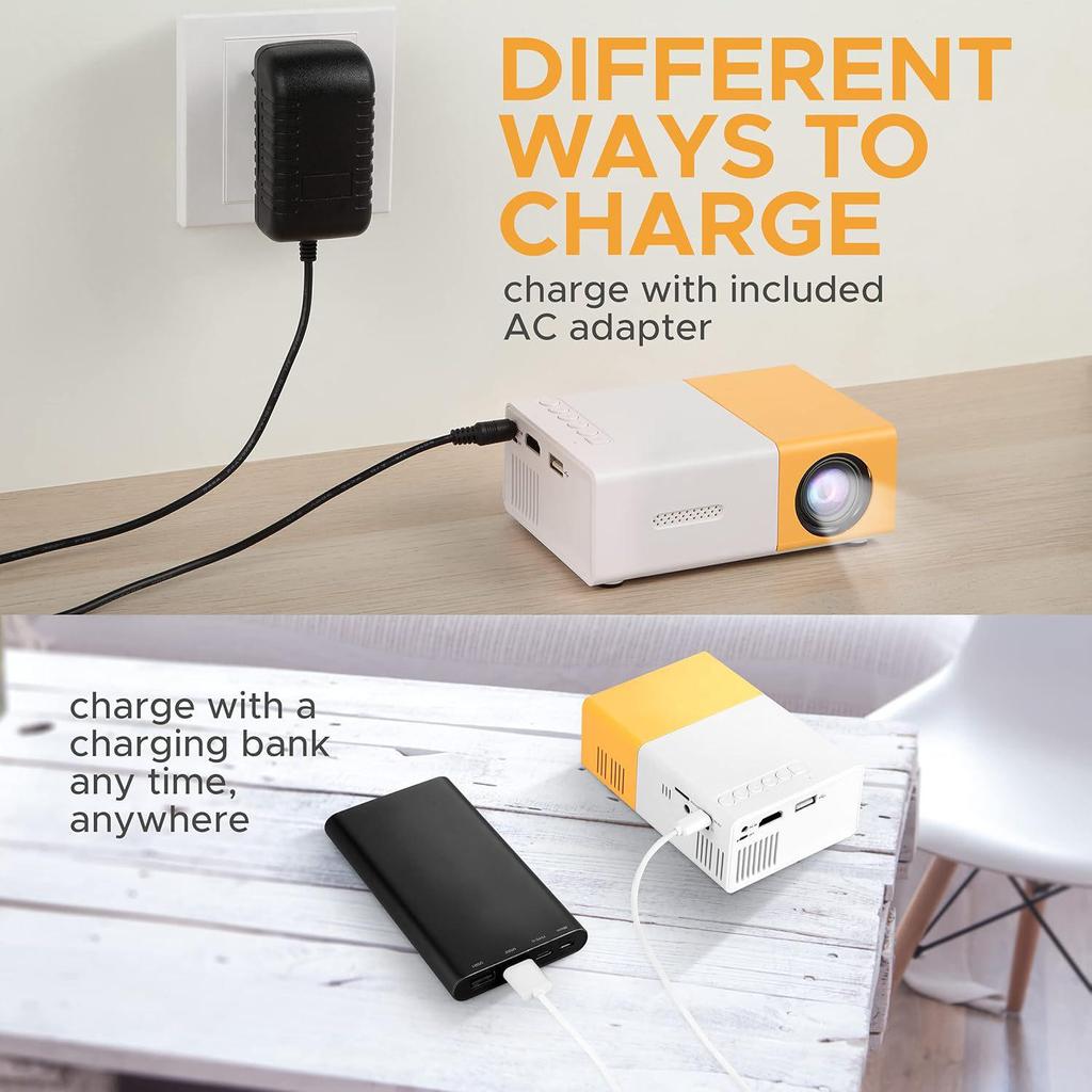 Детский мини-проектор YG300 1080P Портативный для проекции на стену в гостиной