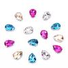 10*14mm 20x Sewing On Glass Clothing Accessories Applique Drops of Water DIY Rhinestone