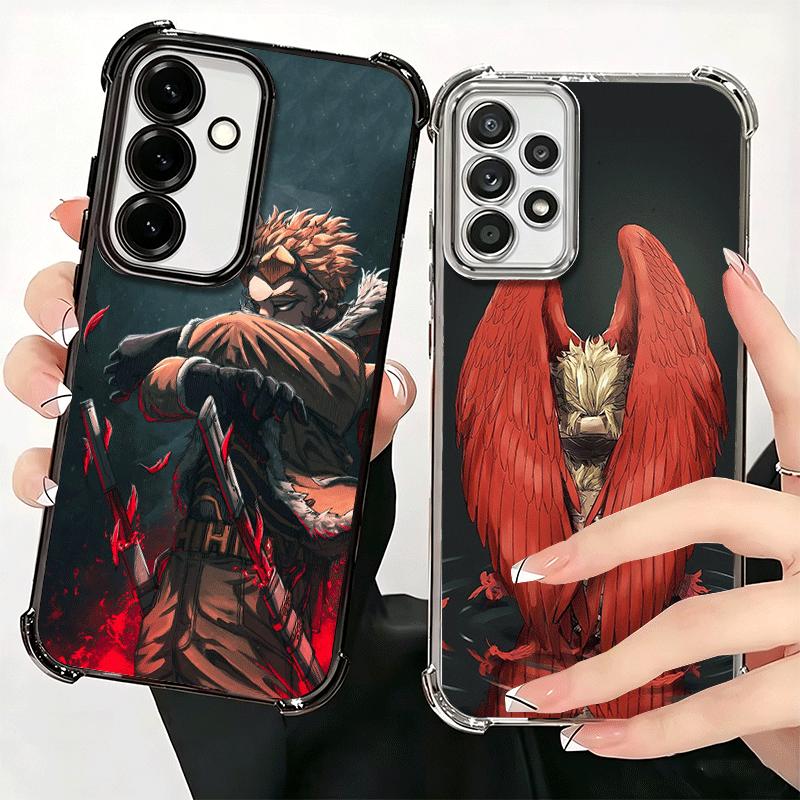 MHA My Hero Hawks Мягкий чехол для телефона для Samsung A17 A27 A07 A37 A57 A16 A56 A15 A55 A14 A54 A13 A53 A26 A36 A25 A35 A24 A34 A23 A3