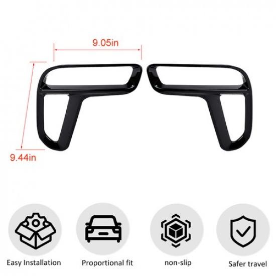 2* Fog Light Lamp Cover Trim Overlay Shell for Dodge Durango 21+ Exterior Access