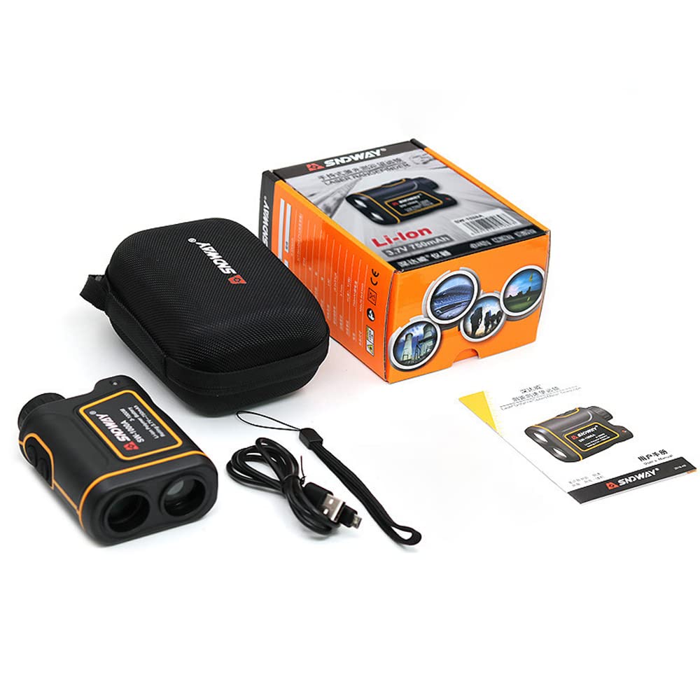 SNDWAYTOOLS SW1000A Лазерный дальномер для гольфа, измерение разницы высот, водонепроницаемый IP54, дальномер для гольфа, дисплей счетчика гольфа, переключатель флага