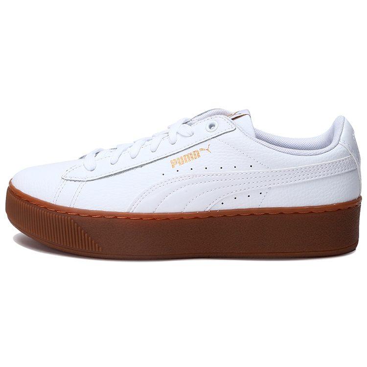 Puma Викки Платформа Кожа Белый Женские 364724-03