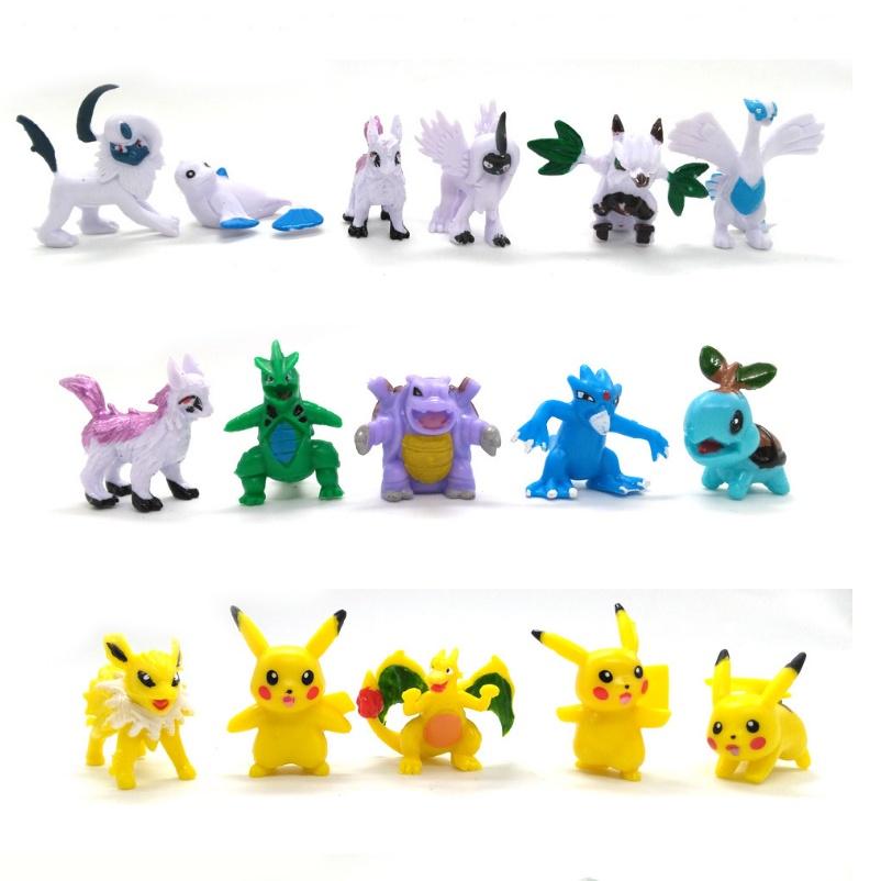 Complete 144pcs Pokemon Action Figures Set Anime Kids Gift Toys