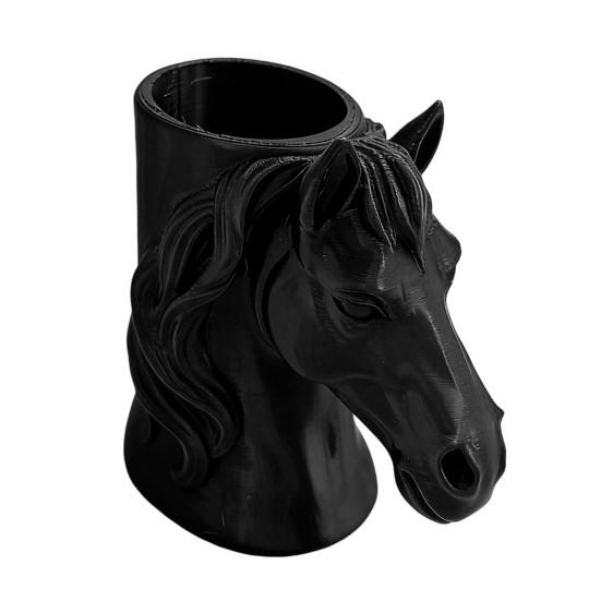 3D-печатная голова лошади Держатель для ручек Практичный настольный органайзер для карандашей Маркеров Креативный Офисный Домашний Декор Уникальный Подарок для Студентов