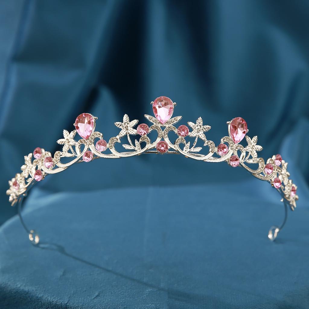 Bridal Crown Headdress Modern Simple Baroque Crystal Crown Hair Accessories Wedding Dress Accessories