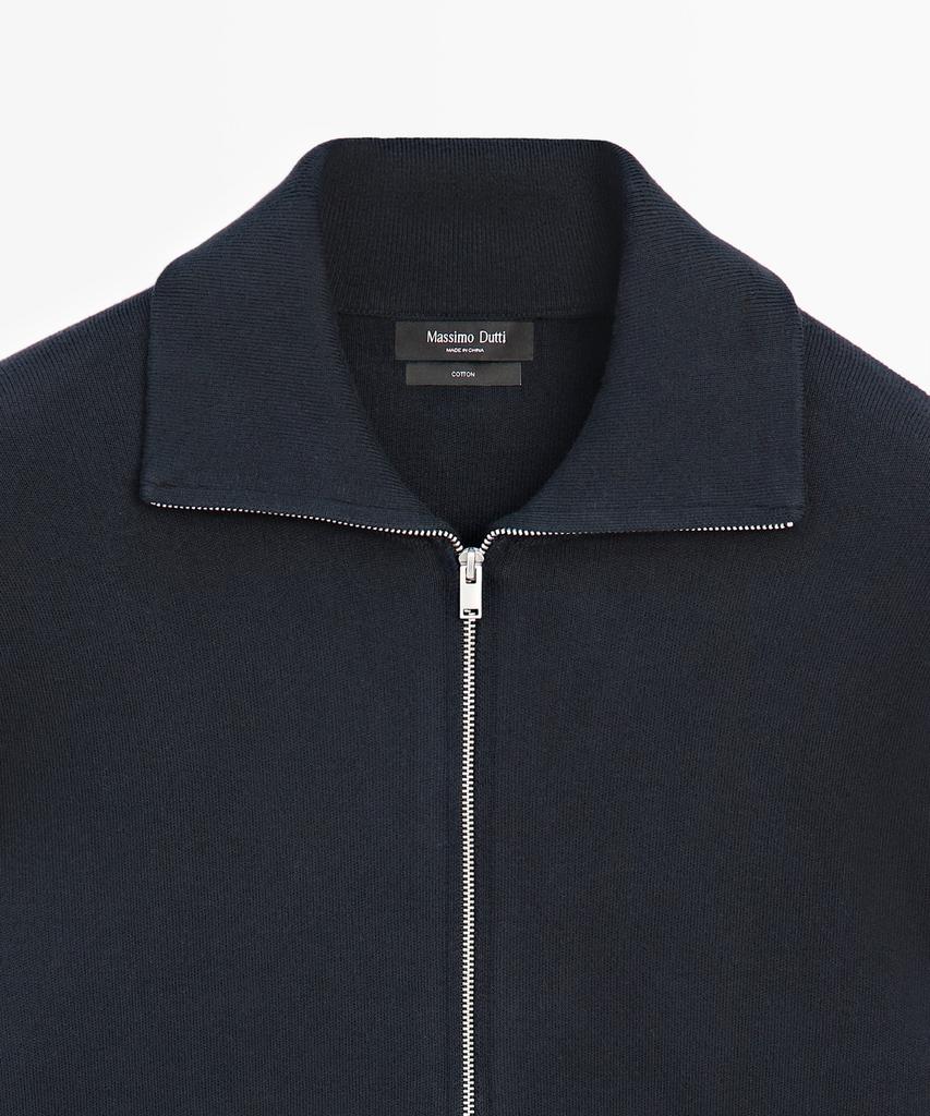 Massimo Dutti Кардиган на молнии из 100% хлопка