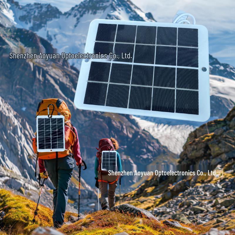 Портативная гибкая солнечная панель 3 Вт, 5 В - Легкое уличное зарядное устройство для нескольких устройств