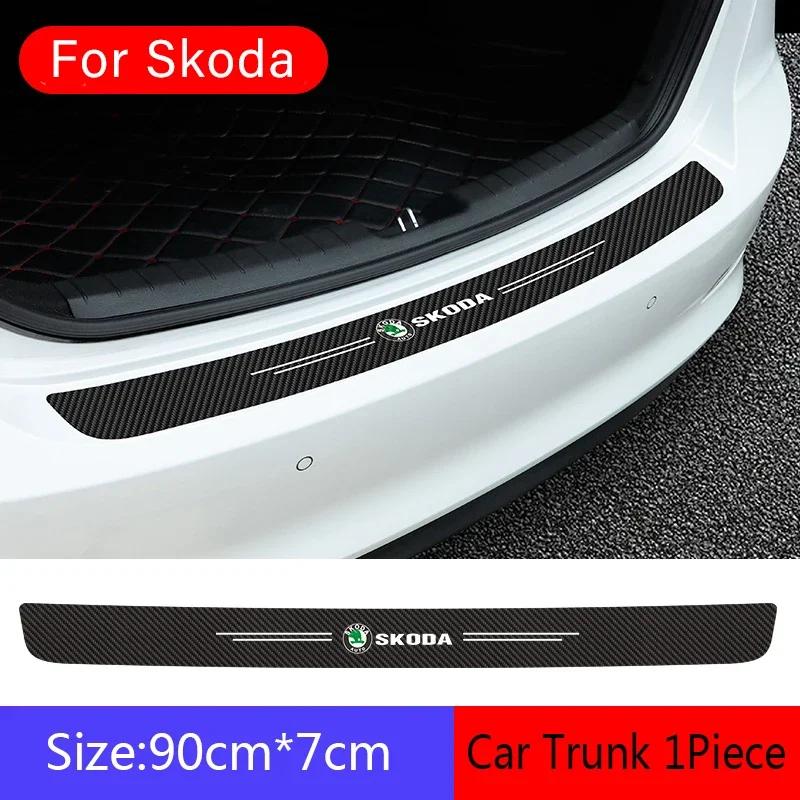 wzvbd3 Car Exterior Door Threshold Sticker for Skoda Octavia A7 Tour Superb Kamiq Rapid Kodiaq Fabia 2 Yeti Karoq Kodiak Bumper Strip