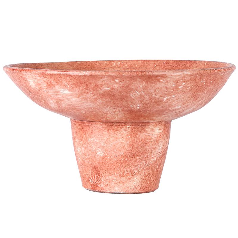 Поднос для фруктов в винтажном стиле, подставка для орехов из смолы, высокий поднос для хранения украшений, подставка для журнального столика в новом доме, подставка для хранения