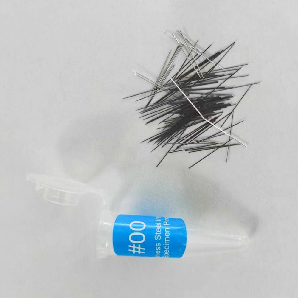 100 шт. высокопрочных лабораторных принадлежностей для энтомологии, штифтов для образцов, приспособлений для вскрытия насекомых, игл, штифтов