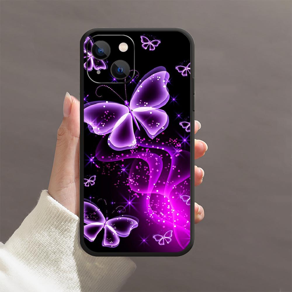 Чехол для телефона с бабочкой для iPhone Samsung Galaxy Redmi Xiaomi Oppo OnePlus Note SA 7 8 9 10 11 12 13 14 20 21 22 23 53 54 Pro Max Plus Ultra TPU Soft