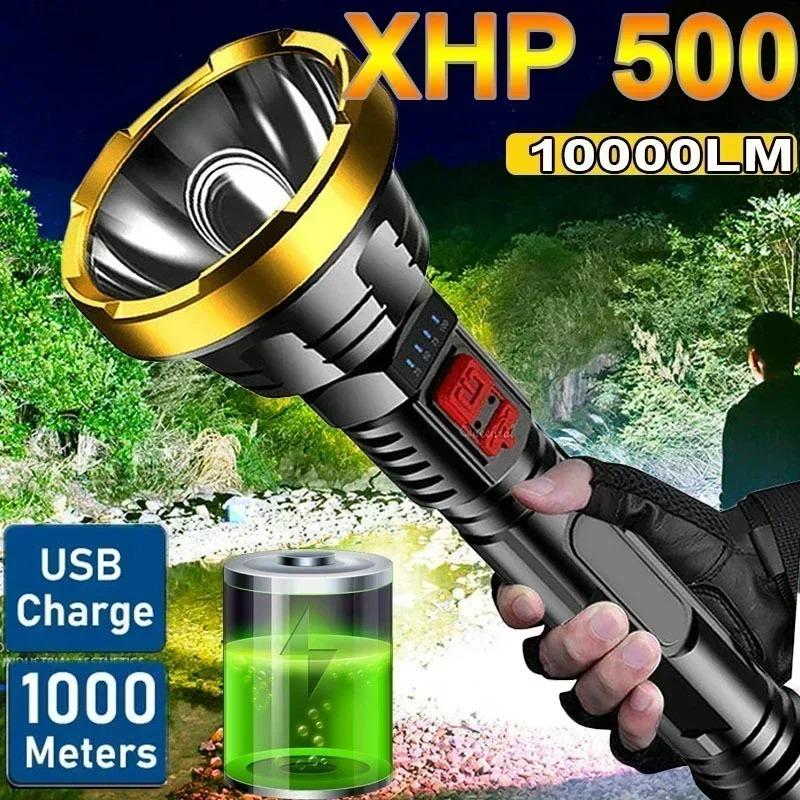 Перезаряжаемый USB фонарик Яркий Мощный Светодиодный фонарик Для улицы Супер яркое Портативное освещение Светодиодный свет для кемпинга путешествия
