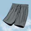Большие размеры L-8XL, мужские шорты из высокоэластичного ледяного шелка, спортивные брюки длиной пять четвертей, летние тонкие пляжные брюки