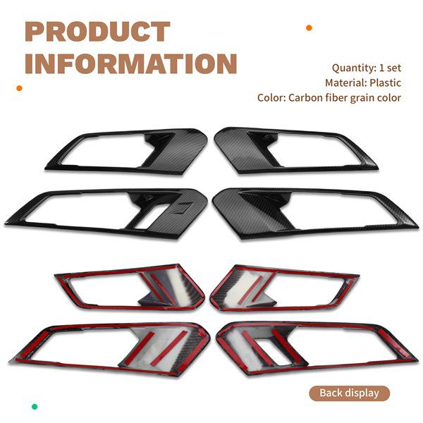 Set of 4 Interior Pull Handle Frames for Left-Hand Drive BMW X5 (2019-2020 Models)